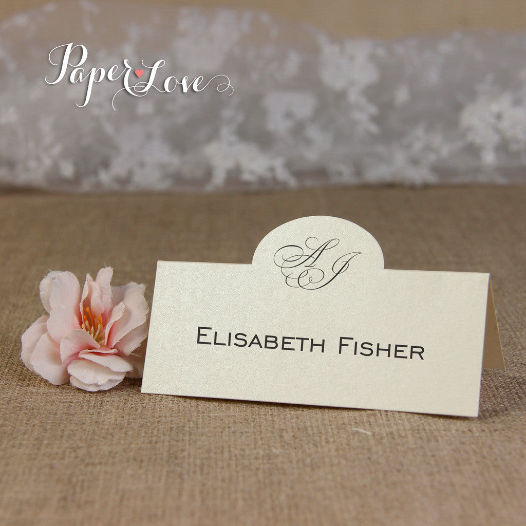 Elegant Personalised Place Card, High Quality Digital Printing