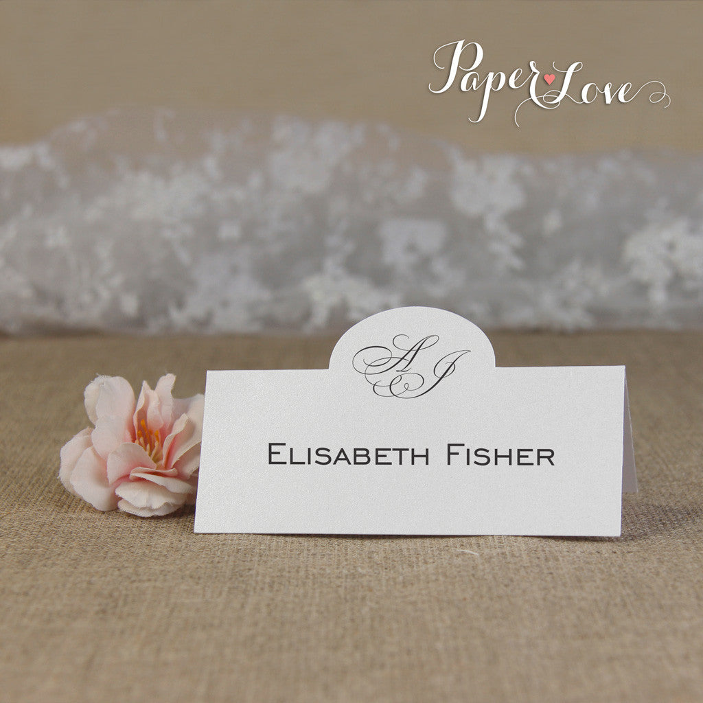 Elegant Personalised Place Card, High Quality Digital Printing
