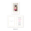 Personalised Baby Invitations with a photo - for Baby Girl - Baptism, First Year, Birthday