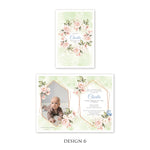 Personalised Baby Invitations with a photo - for Baby Boy - Baptism, First Year, Birthday